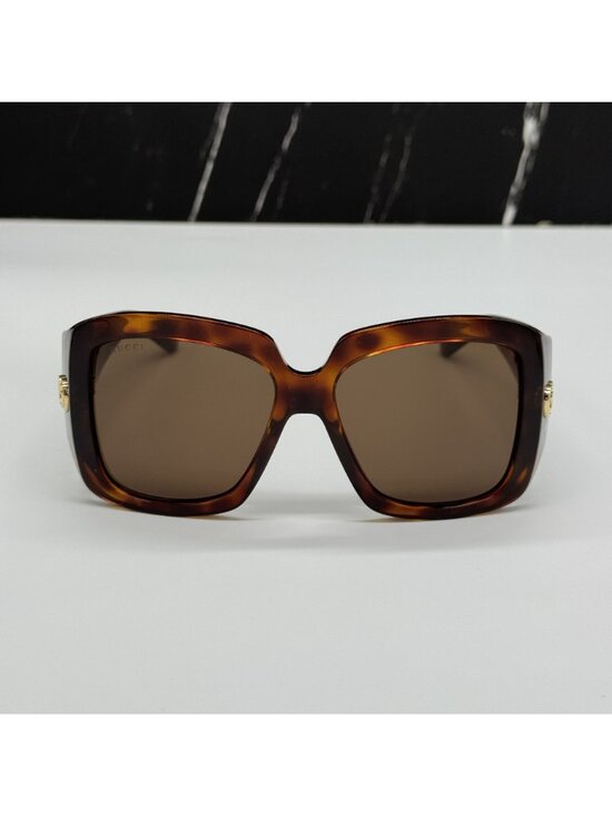New Gucci GG1402S 002 Havana Brown Oversized Women Sunglasses main image 7